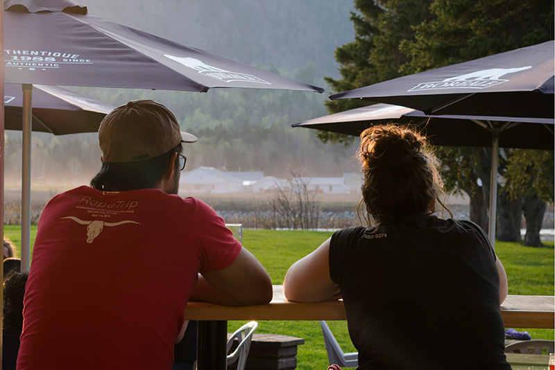 La terrasse du Bistro de l'Anse.